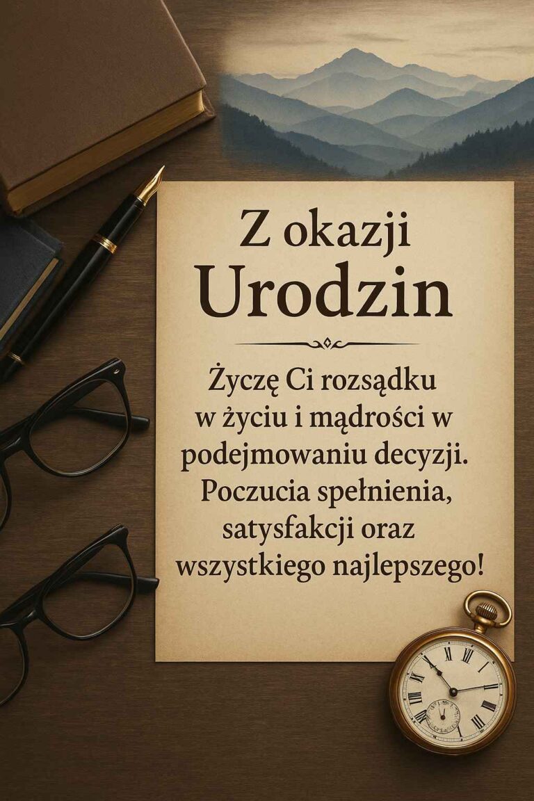 Mądre życzenia urodzinowe dla mężczyzny