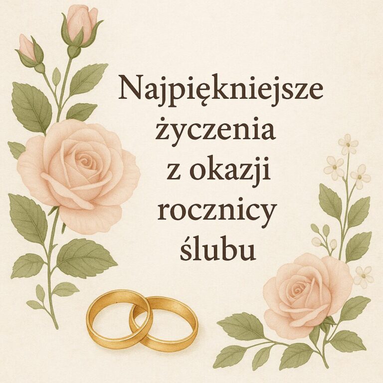 Najpiękniejsze życzenia z okazji rocznicy ślubu