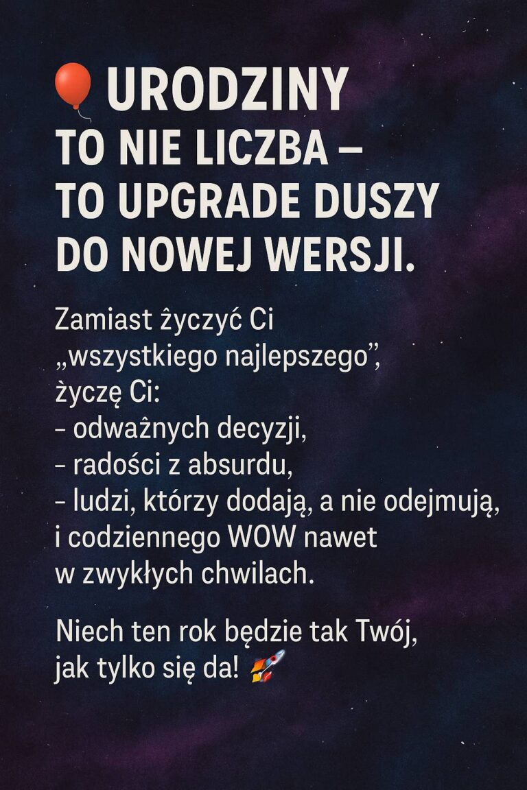 Nieoklepane życzenia urodzinowe