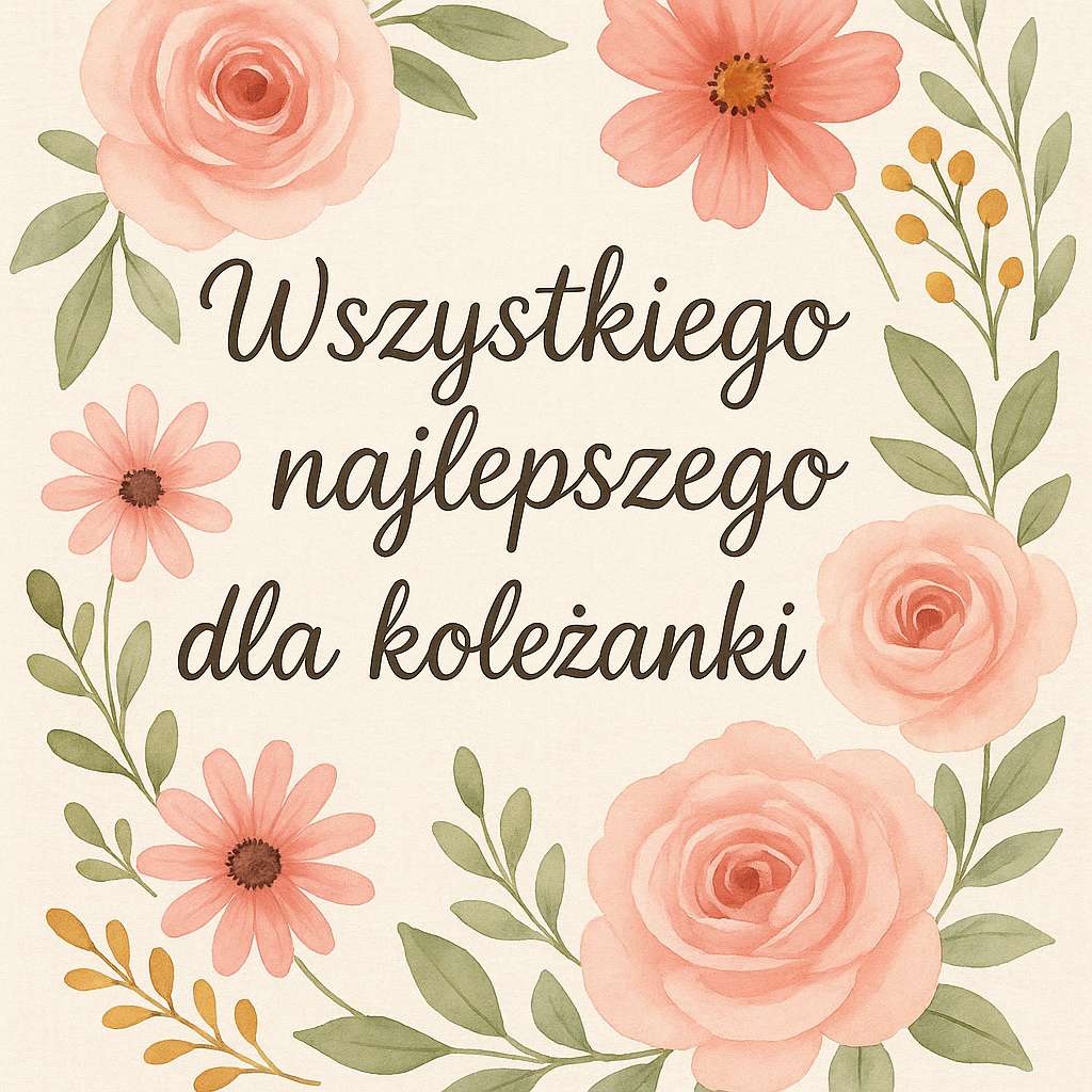 Życzenia urodzinowe dla koleżanki