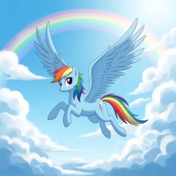 My Little Pony And Rainbow Dash